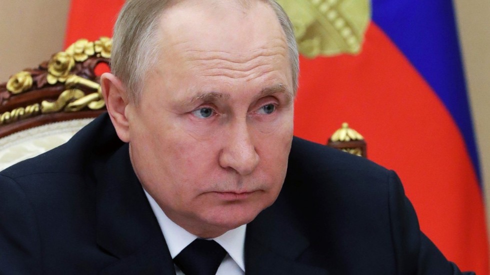 Den ryske presidenten Vladimir Putin höll på torsdagen ett tv-sänt digitalt regeringsmöte.