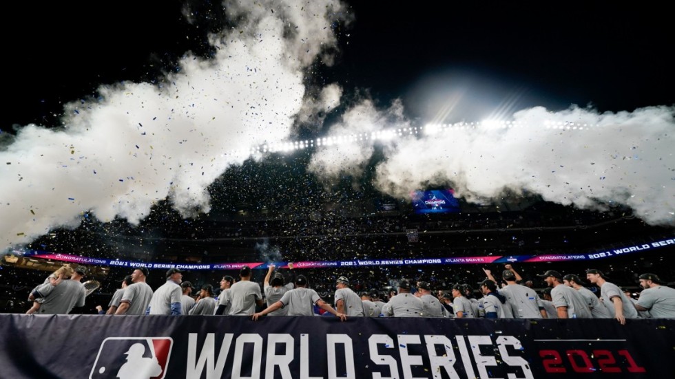 Atlanta tog hem world series och blev mästare i MLB säsongen 2021. Nu ser säsongen 2022 ut att kunna starta efter en 99 dagar lång lockout. Arkivbild.