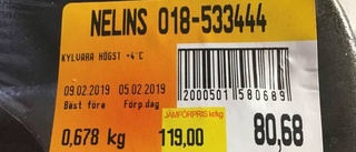 Polsk märkning på svenskt kött i Uppsala