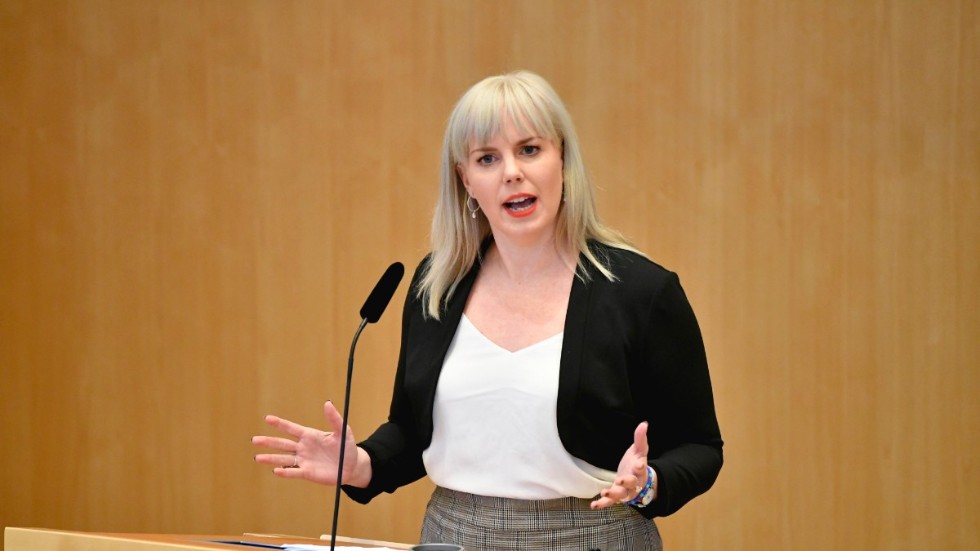 Linda Snecker, rättspolitisk talesperson för Vänsterpartiet. 