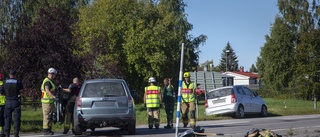 Bilolycka på nya Älvvägen i Öjebyn