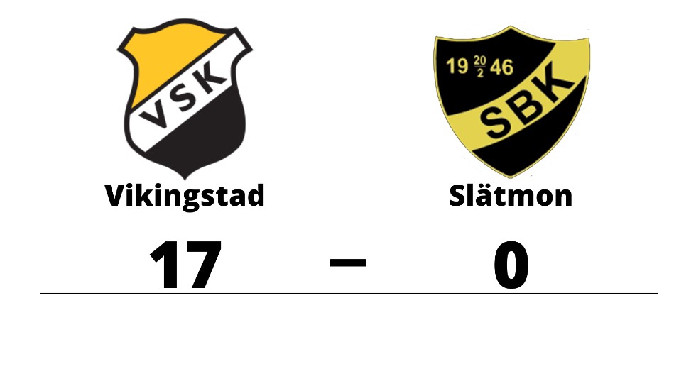 Vikingstad SK vann mot Slätmons BK