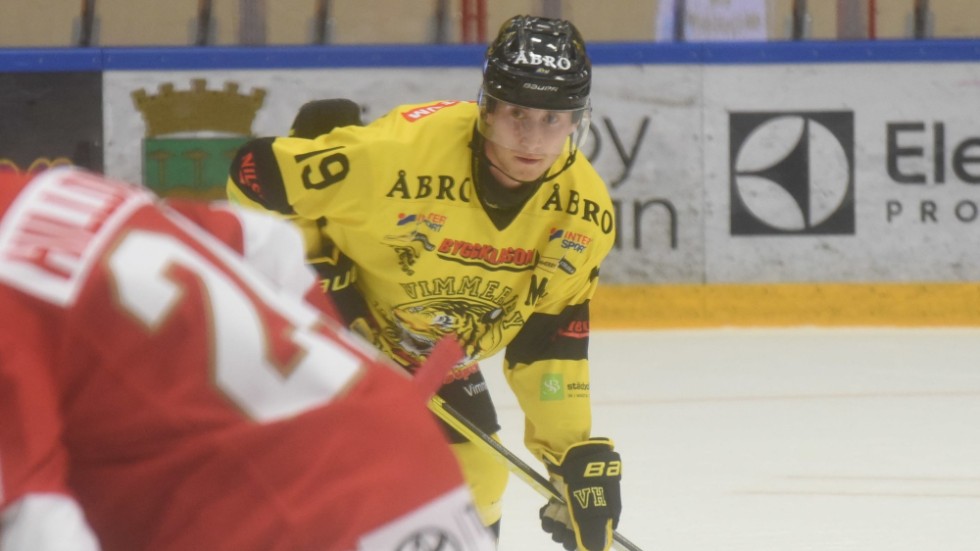 Vimmerby Hockeys Anton Carlsson är ännu mållös i vårserien.