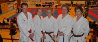 Fyra medaljer till Inyon i karate-SM
