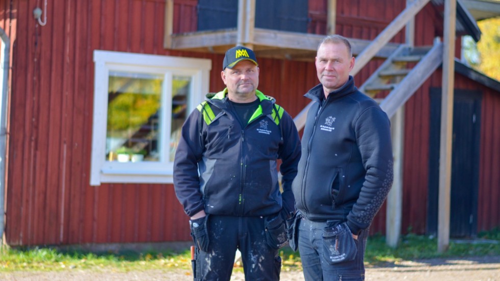 I tolv år har bröderna Andreas och Fredrik Stejdahl drivit byggfirma ihop. Nu gör de sitt sista jobb innan avvecklingen vid årsskiftet.