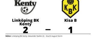 Linköping BK Kenty ny serieledare efter seger