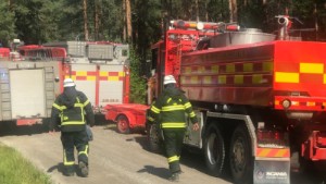 Skogbrand norr om Gnesta – upptäcktes av flygplan: "Brinner på fyra till fem olika ställen”