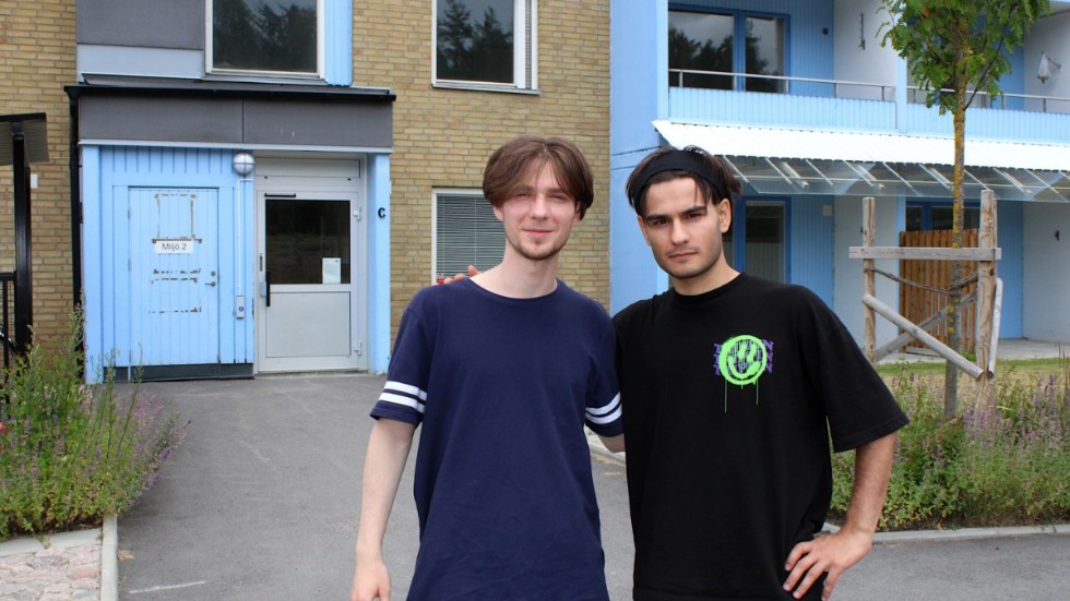 Arslan och Rashid Bilalov kom till Hultsfred tillsammans med sin familj på måndagsförmiddagen.