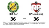 RP Linköping tappade ledning till oavgjort mot HK S-hof