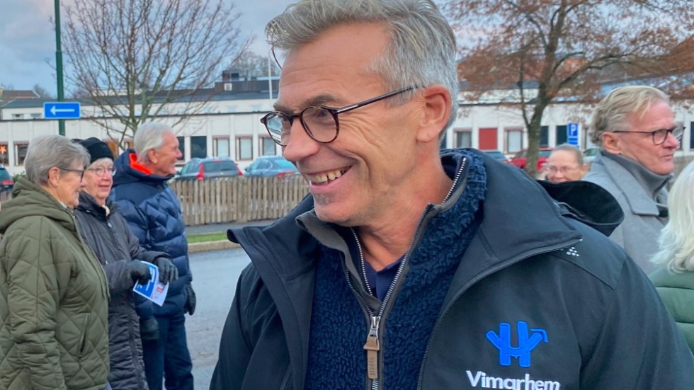 Johan Oléhn är vd för Vimarhem som nu är ägare till Systembolagsfastigheten i Vimmerby centrum.