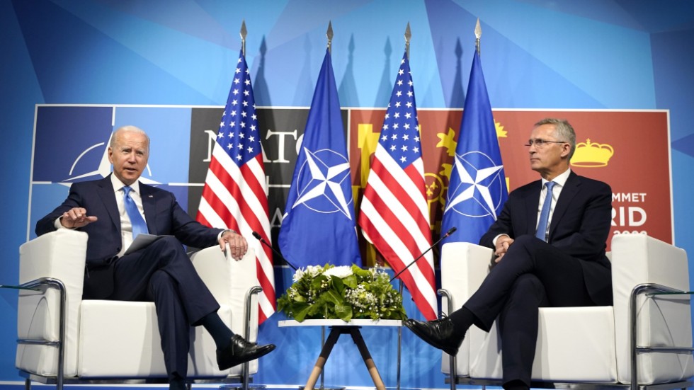 USA:s president Joe Biden och Natos generalsekreterare Jens Stoltenberg.