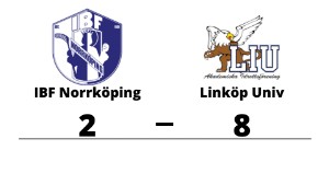 Storseger för Linköp Univ borta mot IBF Norrköping