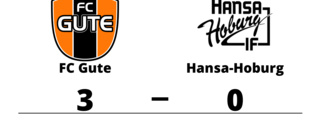 FC Gute har fem raka segrar - vann mot Hansa-Hoburg med 3-0