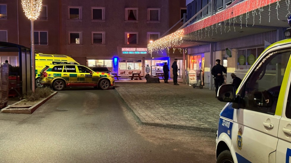 Pojken sköts vid 18-tiden i Skogås centrum söder om Stockholm.