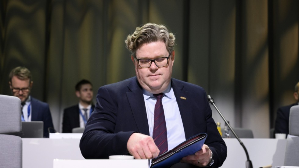 Sveriges justitieminister Gunnar Strömmer leder arbetet i EU:s ministerråd.