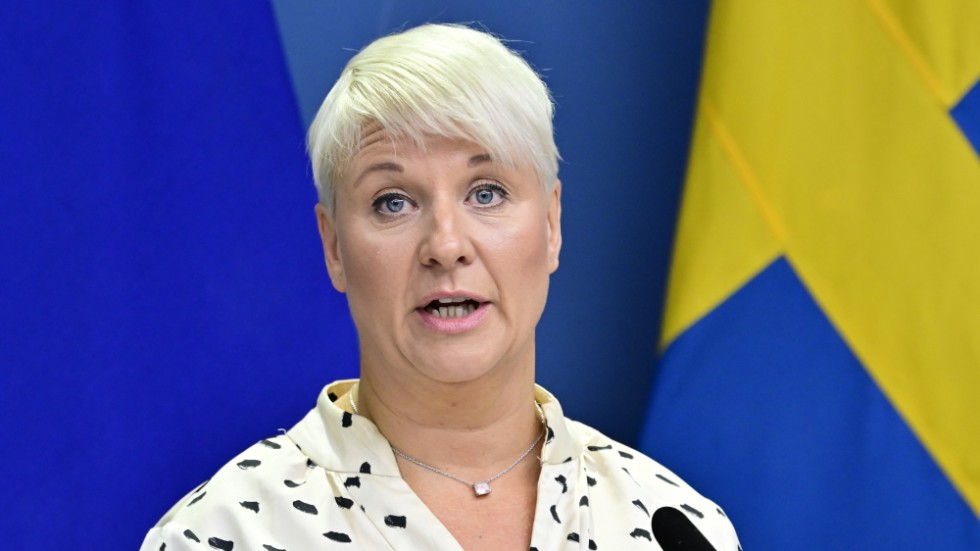 Äldre-och socialförsäkringsminister Anna Tenje (M).