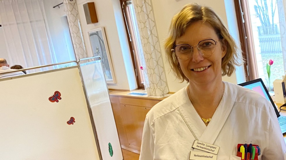 Camilla Ljungdahl är glad över att det finns pensionerad vårdpersonal som vill fortsätta arbeta, om än på sina egna villkor. 