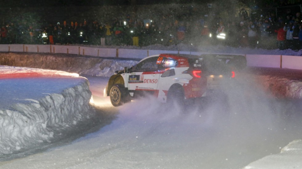 Kalle Rovanperä, Finland, var snabbast på Umeåsprinten som startade Svenska rallyt.
