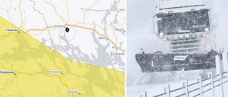 Chans att snösmockan missar Enköping • EON redo att rycka ut: "Ha mobilen laddad"