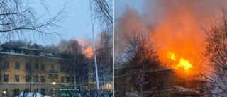JUST NU: Här brinner militäranläggningen i Boden • Enorm räddningsinsats: "Fullt utvecklad brand" • Tjock rök sprider sig i staden