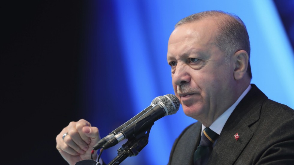 Turkiets president och kvartsdiktator Recep Tayyip Erdogan.