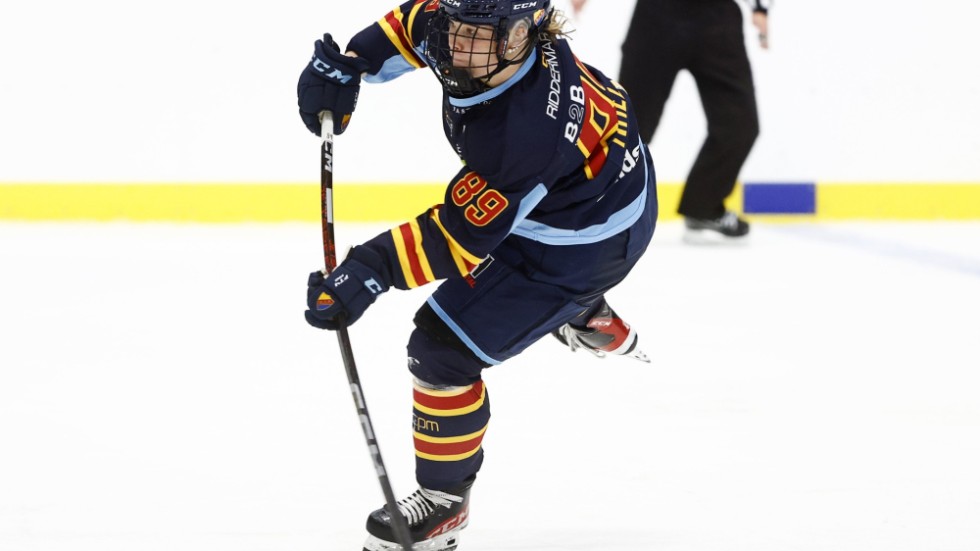 Nicole Hall sköt Djurgården till semifinal i SDHL-slutspelet. Arkivbild.