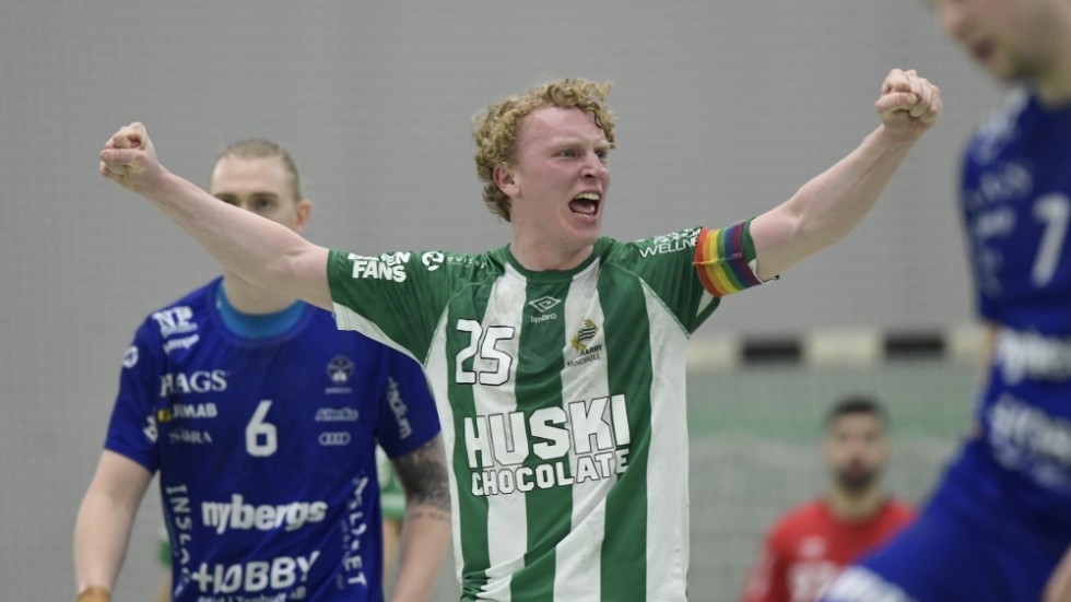 Hammarbys Gustav Davidsson har skäl att jubla – han kallas in i landslaget. Arkivbild.