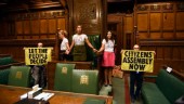Åtta gripna efter klimataktion i parlamentet