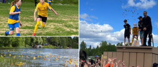 Fotbollens helg i Kåge bjöd på sol, ankrace och godisregn – och massor av fotboll