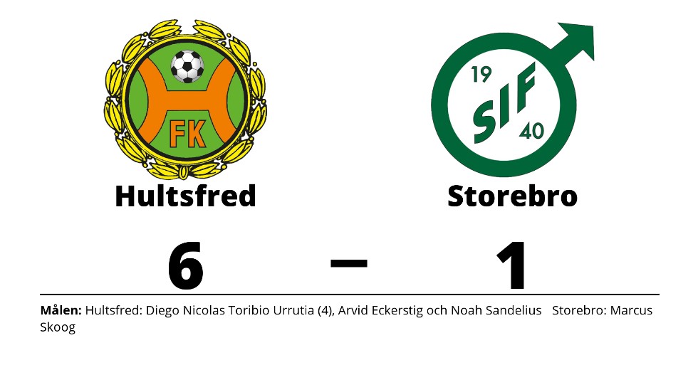 Hultsfreds FK vann mot Storebro IF