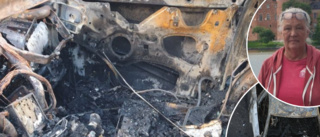 Explosionsartad bilbrand i Mariefred – Maria Hammar: "Det blev kolsvart utanför fönstret"