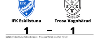 Fabian Bergsten räddade poäng när IFK Eskilstuna kryssade