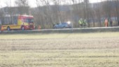 Två bilar kolliderade på Söderleden – ena föraren bötfälldes på plats