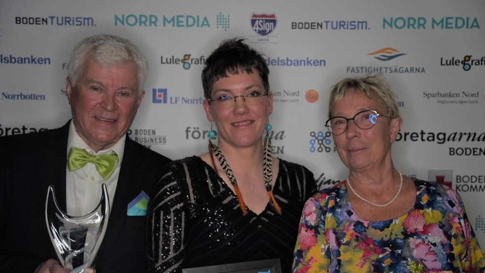 De första vinnarna under Bodens näringslivsgala 2022 är Britta Jonsson-Lindvall och Kent Lindvall.