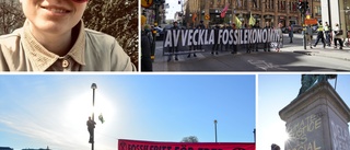 Stina och Magdalena är i Stockholm och protesterar: "Krävs radikala åtgärder om vi ska lyckas"