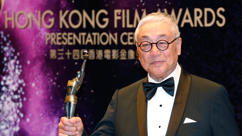 Kenneth Tsang, Hongkong, efter att ha vunnit pris för bästa biroll på filmfestivalen i Hongkong 2015. Arkivbild.