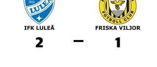 Seger för IFK Luleå mot Friska Viljor i spännande match