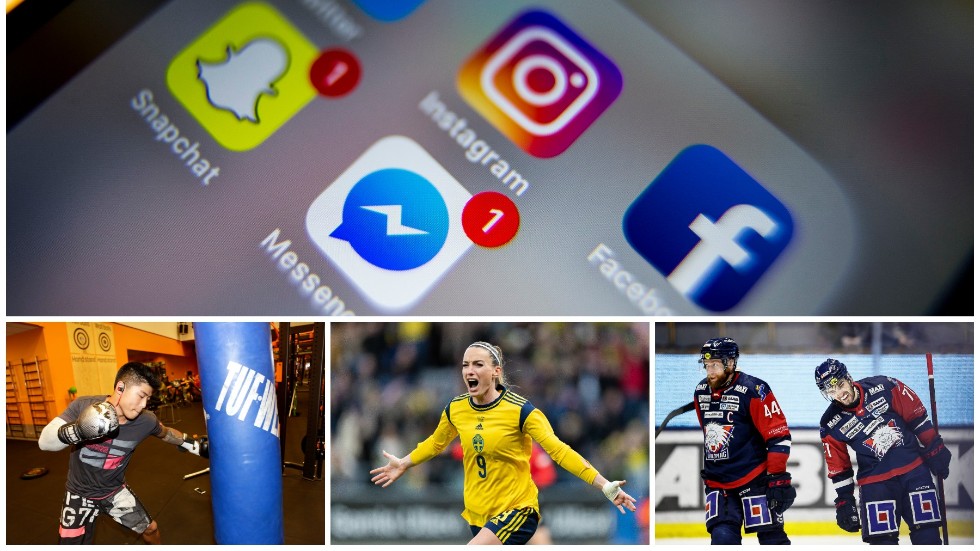 Samuel Ericsson, Kosovare Asllani och den förre LHC-spelaren Robert Lantosi har alla många följare på sociala medier, främst då de två förstnämnda.