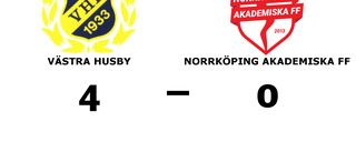 Norrköping Akademiska FF kunde inte stoppa formstarka Västra Husby