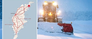 VARNING: Snödrivor och risk för halka över hela Gotland