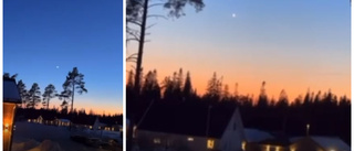 VIDEO: Brinnande eldklot flög över Västerbotten