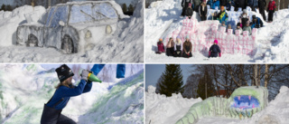Påskdrake tittade fram i snön – gammal tradition fick nytt liv