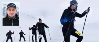 Uppladdning inför tufft lopp i fjällen – över tre mil på skidor