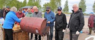 Glada miner på PRO:s grilldag 