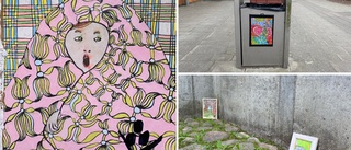 Vem är den hemlige konstnären som pyntar ortens gator och torg?