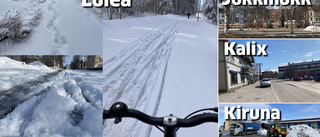 Snösmocka i Luleå – men inte i Kalix • Hur ser det ut hos dig? 
