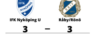 IFK Nyköping U och Råby/Rönö delade på poängen