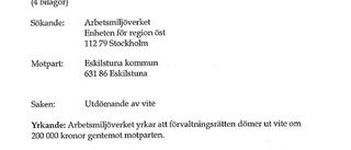 Äldreomsorgens medel används till att betala vite på 200 000 kronor