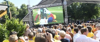 Sveriges VM-match på storbild även i Vingåker