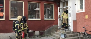 Pådrag i centrala Katrineholm – men ingen brand hittades